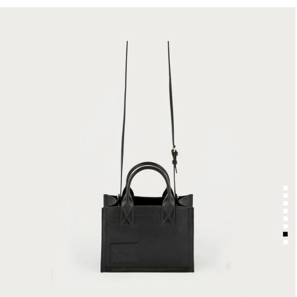 SANDRO Small Black Kasbah Tote - Picture 2 of 3